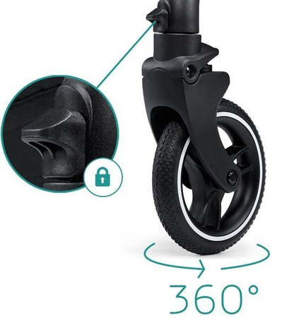 Kinderkraft Evolution Wózek Spacerowy + Cocoon  Platinum Grey