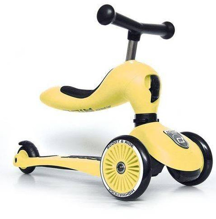 [OUTLET] Scootandride Highwaykick 1 Jeździk i Hulajnoga 2w1 1-5 Lat Lemon