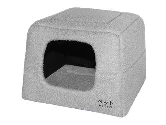 Petto Domek Legowisko 2w1 Uchi Cozy Szare