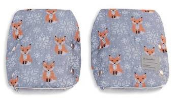 X-Lander X-Muff Art Mufki Ciepłe Rękawice na Rączkę Wózka Winter Foxes
