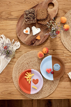 Lassig Talerzyk silikonowy dla dzieci Happy Rascals Heart lavender