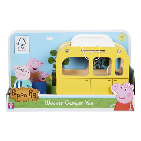Tm Toys Świnka Peppa Drewno Kamper z Figurką