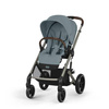 Cybex Balios S Lux Wózek Głęboko-Spacerowy Stormy Blue + Cybex Aton B2 i-Size Fotelik Samochodowy 0-13kg + Baza One Volcano Black