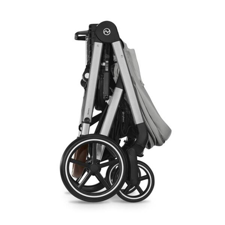 Cybex Balios S Lux 2.0 Wózek Głęboko-Spacerowy Stone Grey + Cloud G I-Size Fotelik Samochodowy 0-13kg + Baza G + Osłony Przeciwdeszczowe + Adaptery