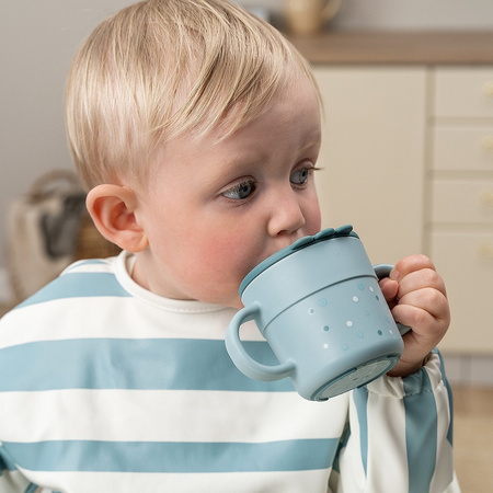 Done by Deer Foodie Happy Dots Kubek z Ustnikiem Blue 215ml