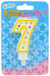 GoDan Świeczka Cyferka z Kropeczkami 7