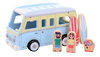 Joueco Drewniany camper bus w stylu retro