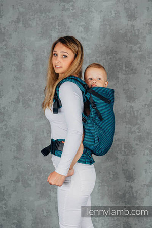 LennyLamb LennyPreschool Nosidełko Splot Tessara 100% Bawełna Tanzanit