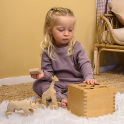 Lodger dwuczęściowa piżamka bawełniana wrzosowa Ciumbelle Rose r. 92