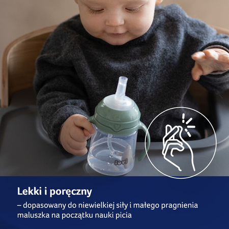 LOVI Pierwszy Kubek z Obciążoną Słomką 150 ml Brown 35/363