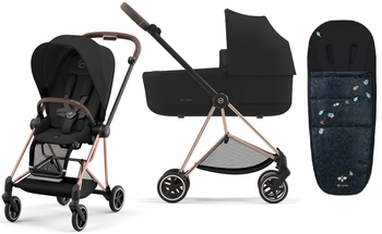 Cybex Mios 3.0 Wózek Głęboko-Spacerowy Sepia Black + Cybex Śpiworek