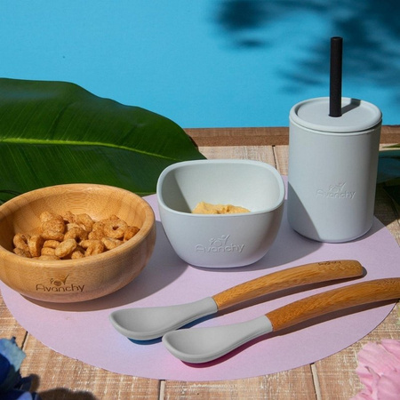 Avanchy La Petite Silikonowa Miseczka Dla Dziecka Green