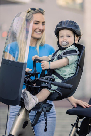 Bobike Mini Evolve Fotelik Rowerowy Urban Black 