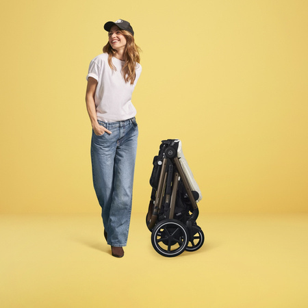 Cybex E-Gazelle S Wspomagany Wózek Głęboko-Spacerowy Rok Po Roku Almond Beige