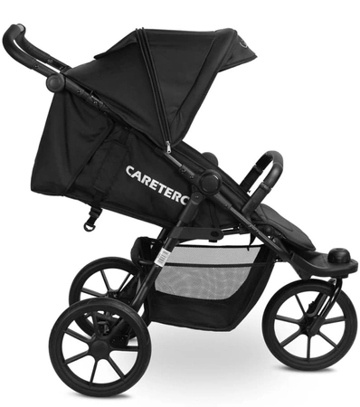 Caretero Lima - spacerowy wózek trójkołowy terenowy Black