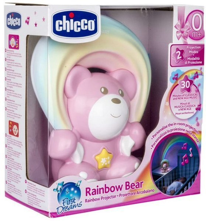Chicco Interaktywny Miś z Tęczowym Projektorem  Pink