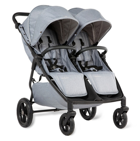 Mast M.Twin x Wózek Bliźniaczy Mast Swiss Design Koła Light Glacier Lake