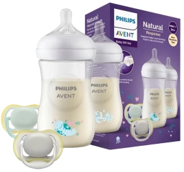 Philips Avent Natural Response Zestaw 2 butelki 260 ml + 2 smoczki Ultra Air | 0 m+