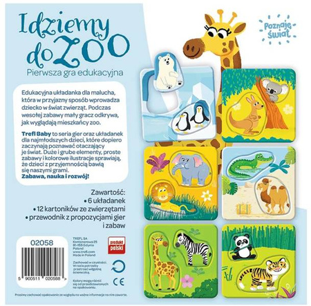 Trefl Idziemy do Zoo Edukacyjna Układanka