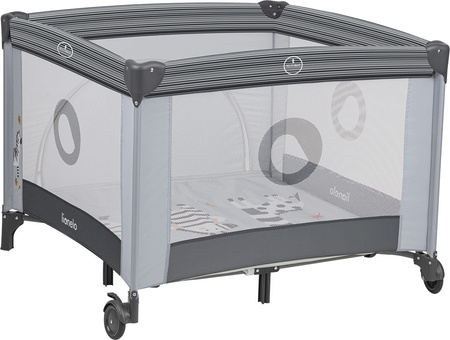  Lionelo Bonnie - składany kojec dziecięcy | Grey Stone