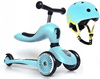 Scootandride Highwaykick 1 2w1 Jeździk i Hulajnoga 1-5 Lat + Kask XXS-S Dla Dzieci 1-5 Lat Blueberry