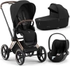 Cybex Priam 4.0 Wózek Głęboko-Spacerowy + Cloud T i-Size Fotelik Samochodowy 0-13kg Plus Sepia Black