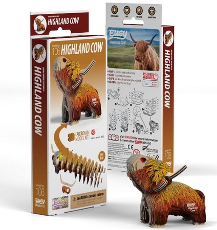 Eugy Eko 3D Układanka Szkocka Krowa