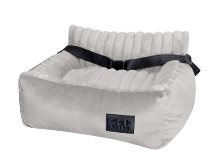 Petto Oi Fluffy Siedzisko Samochodowe Fotelik Dla Psa Szary