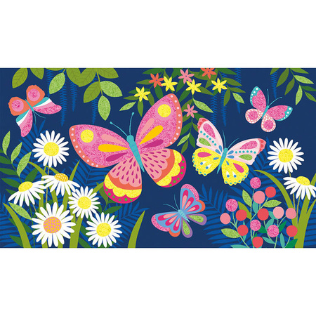 USZKODZONE OPAKOWANIE Janod Zestaw kreatywny Fluorescencyjny piasek Motyle 6+