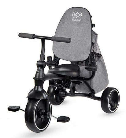 Kinderkraft Jazz Rowerek Trójkołowy Grey Melange