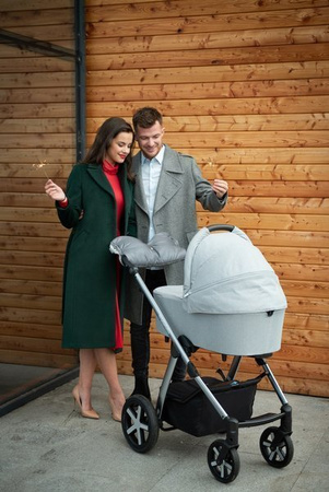 [OUTLET] Baby Design Husky 2022 Wózek Głęboko-Spacerowy 117 Graphite