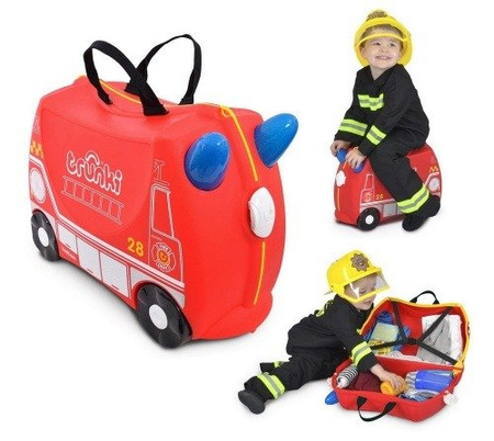 Trunki Jeżdżąca Walizeczka / Jeździk  Wóz Strażacki Frank