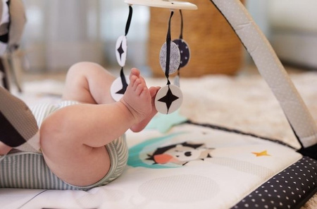 Tiny Love Gimnastyka Dla Bobasa z Pałąkiem Magiczna Kraina cz/b