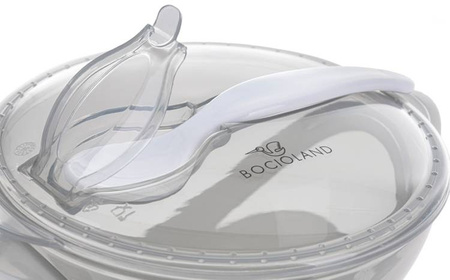 Bocioland Miseczka z Łyżeczką Szara BOC0545