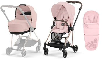 Cybex Mios 3.0 Wózek Głęboko-Spacerowy Peach Pink + Cybex Śpiworek Gratis