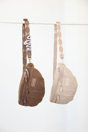 PALOPA Torebka nerka na smakołyki dla psa Emma teddy-fleece beige Edycja limitowana