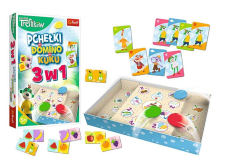Trefl Gra Trefliki Domino Pchełki Kuku 3w1