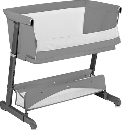 Lionelo Thomi Plus - wielofunkcyjne łóżeczko dziecięce 5w1 | Grey Concrete