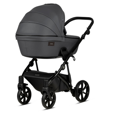 Tutis Viva 4 Leather Wózek Głęboko-Spacerowy 087 Shadow Grey