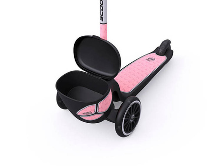 Scootandride Highwaykick 2 Lifestyle Hulajnoga Trójkołowa Balansowa ze Świecącymi Kółkami i Odblaskową Kierownicą 2+ Reflective Rose