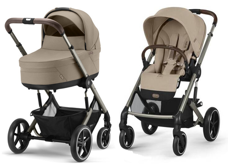 Cybex Balios S Lux 2.0 Wózek Głęboko Spacerowy Almond Beige MEGA ZESTAW 12w1