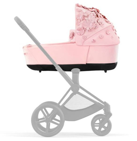 Cybex Priam 4.0 Wózek Głęboko-Spacerowy + Fotelik Samochodowy Cloud T 0-13kg + Baza T Pale Blush Simply Flowers