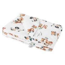 Bonjour Cherie Bambusowa Kołderka 90x120 cm Retro Fox