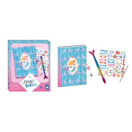 Janod Zestaw kreatywny Sekretny notes Magic Ocean 7+