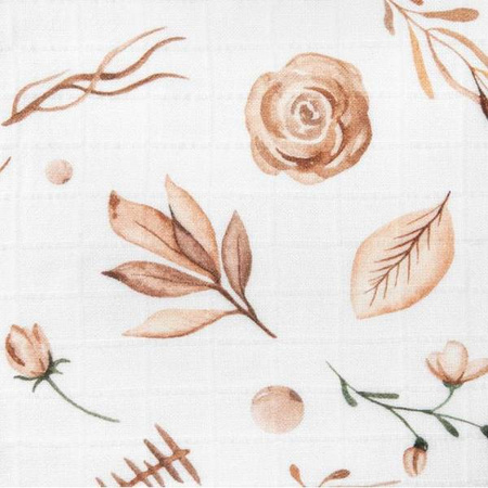 Bocioland Pieluszka Bambusowa 30x30 Kwiaty Boho BOC0364