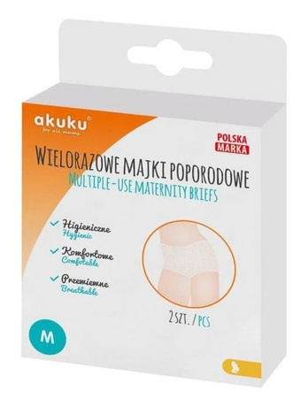 Akuku Wielorazowe Majtki Siateczkowe M