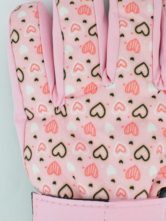 Noviti Rękawiczki Narciarskie 5P Dziewczęce Serca Rozmiar 12