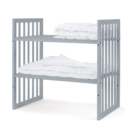 [OUTLET] Waldin Łóżeczko Dziecięce 7w1 z Materacem Szare