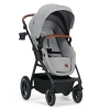 Kinderkraft B-Tour Mink Pro Wózek Głęboko-Spacerowy + Fotelik 0-13 kg Zestaw 3w1 Light Grey