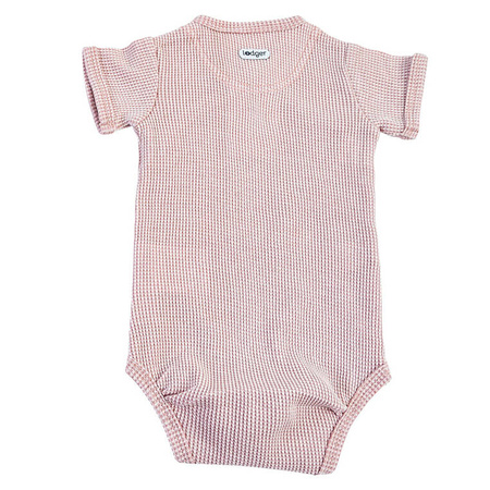 Lodger Body kopertowe niemowlęce krótki rękaw bawełniane jasny róż Ciumbelle Tan r. 68
